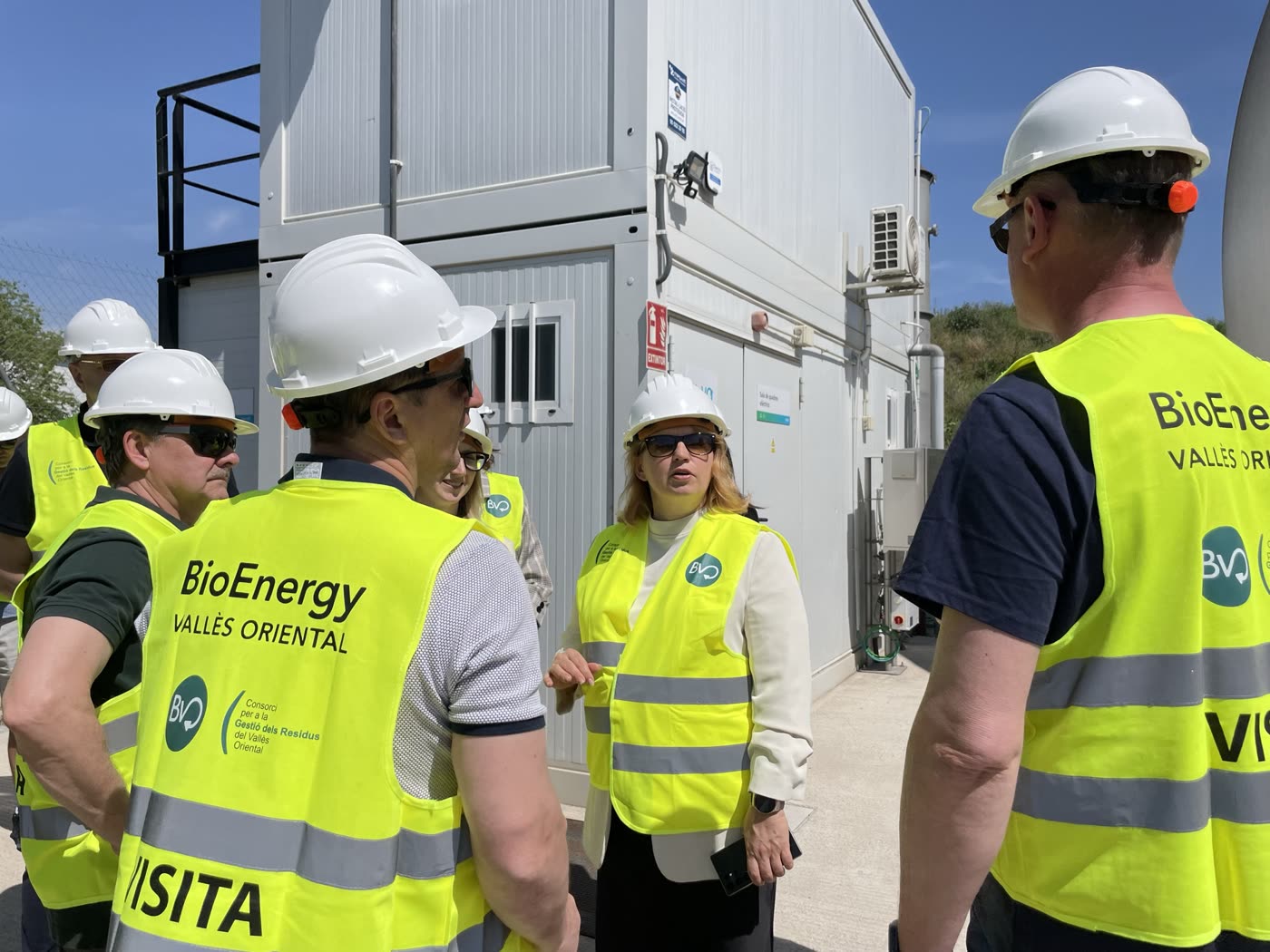 Delegācija BioEnergy Vallès Oriental bioenerģijas stacijā Katalonijā